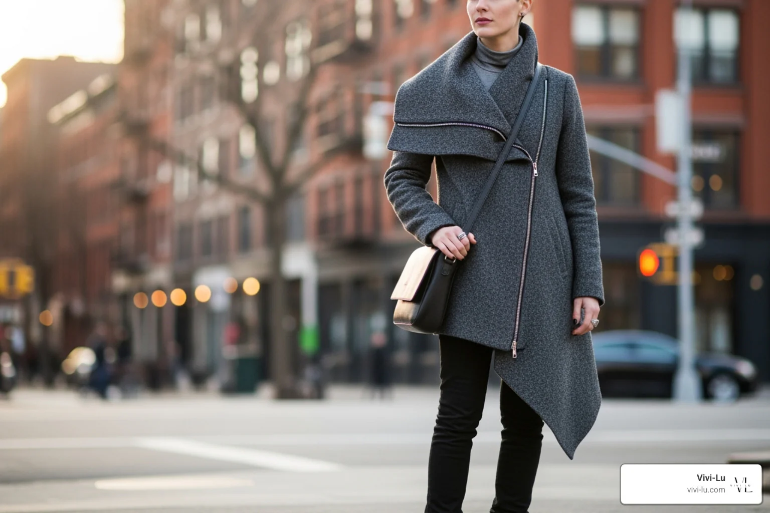 Asymmetric Hem Coats Making Every Winter Outfit Look More Dynamic